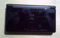Fingerprints on front of black DS Lite